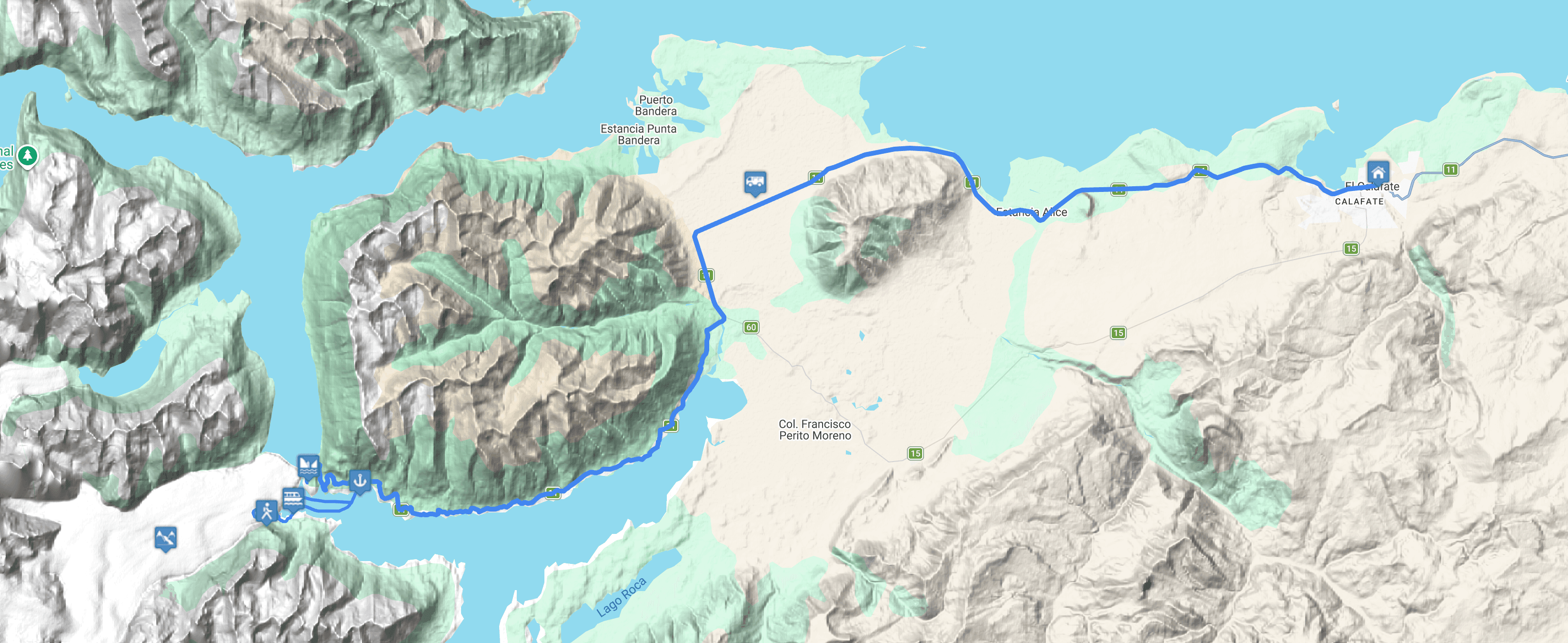 Map Minitrekking Perito Moreno