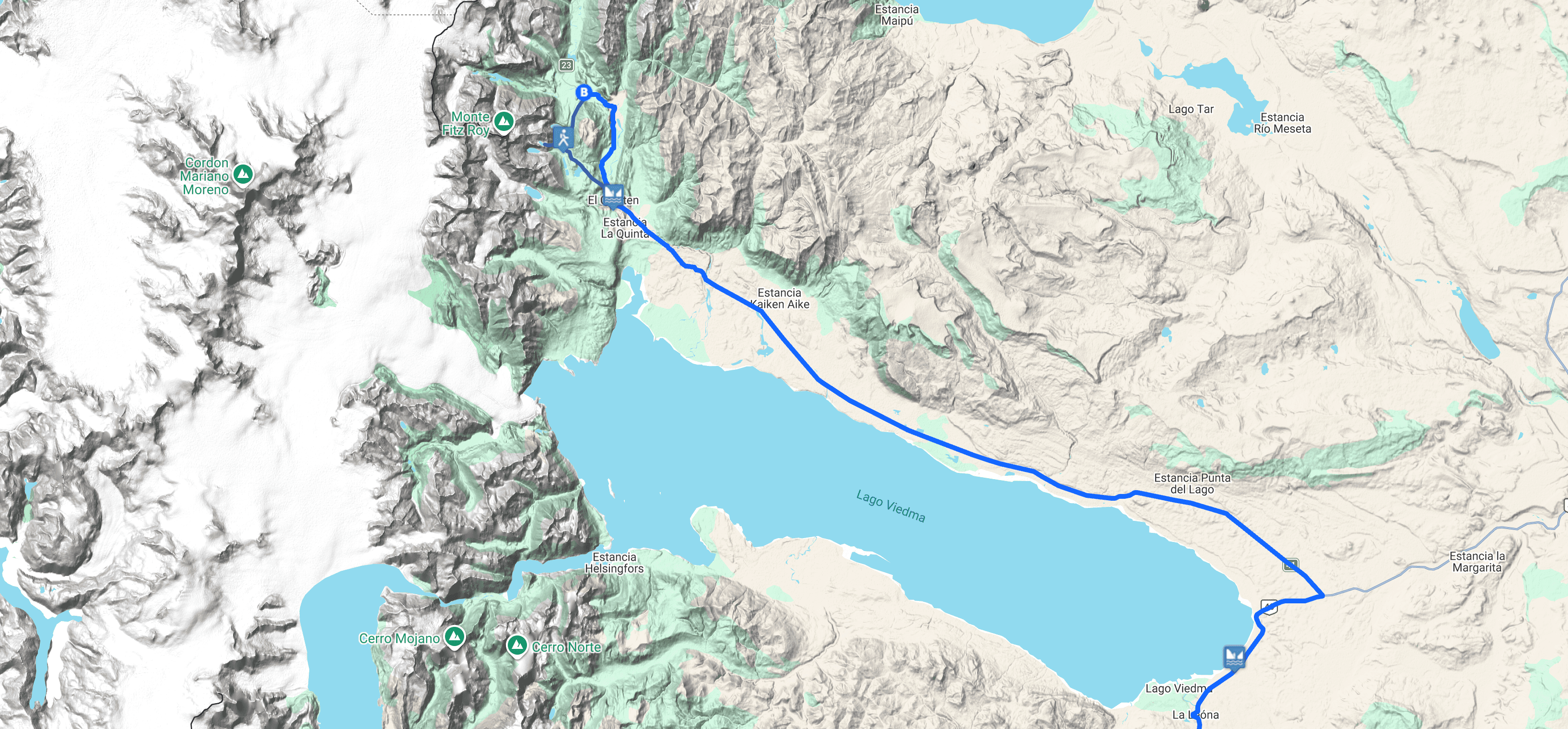 Map Chaltén Full Day Laguna de los Tres (Autoguiado)