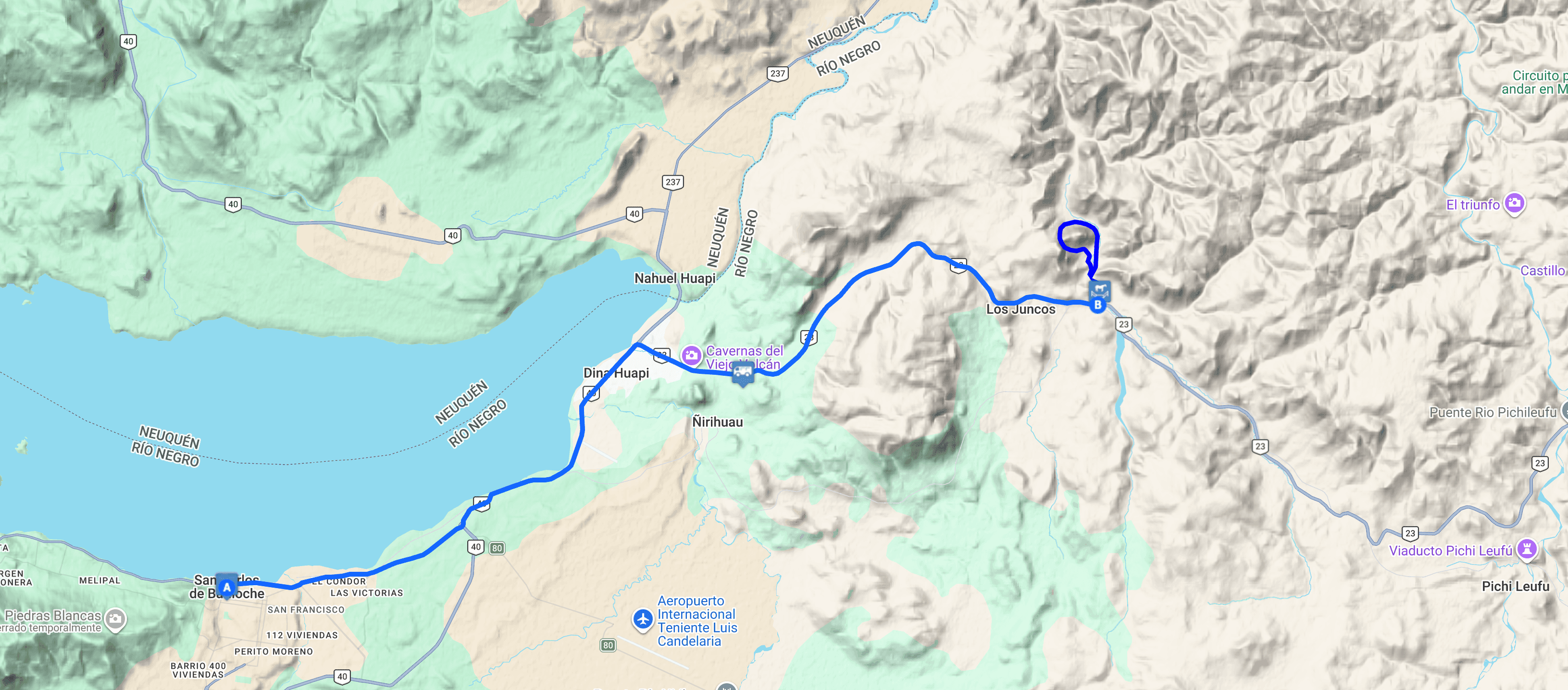 Map Cabalgata de Medio Día en La Fragua