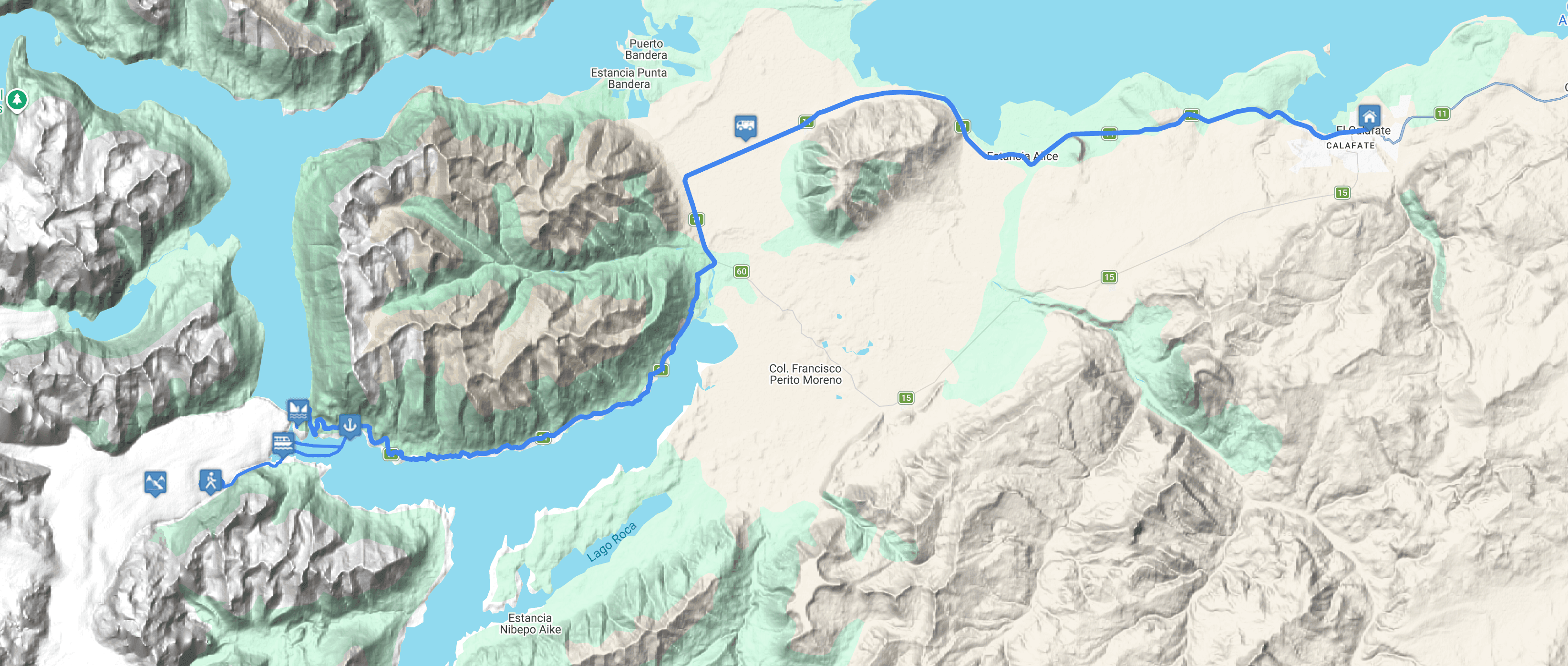 Map Minitrekking Perito Moreno 2.0