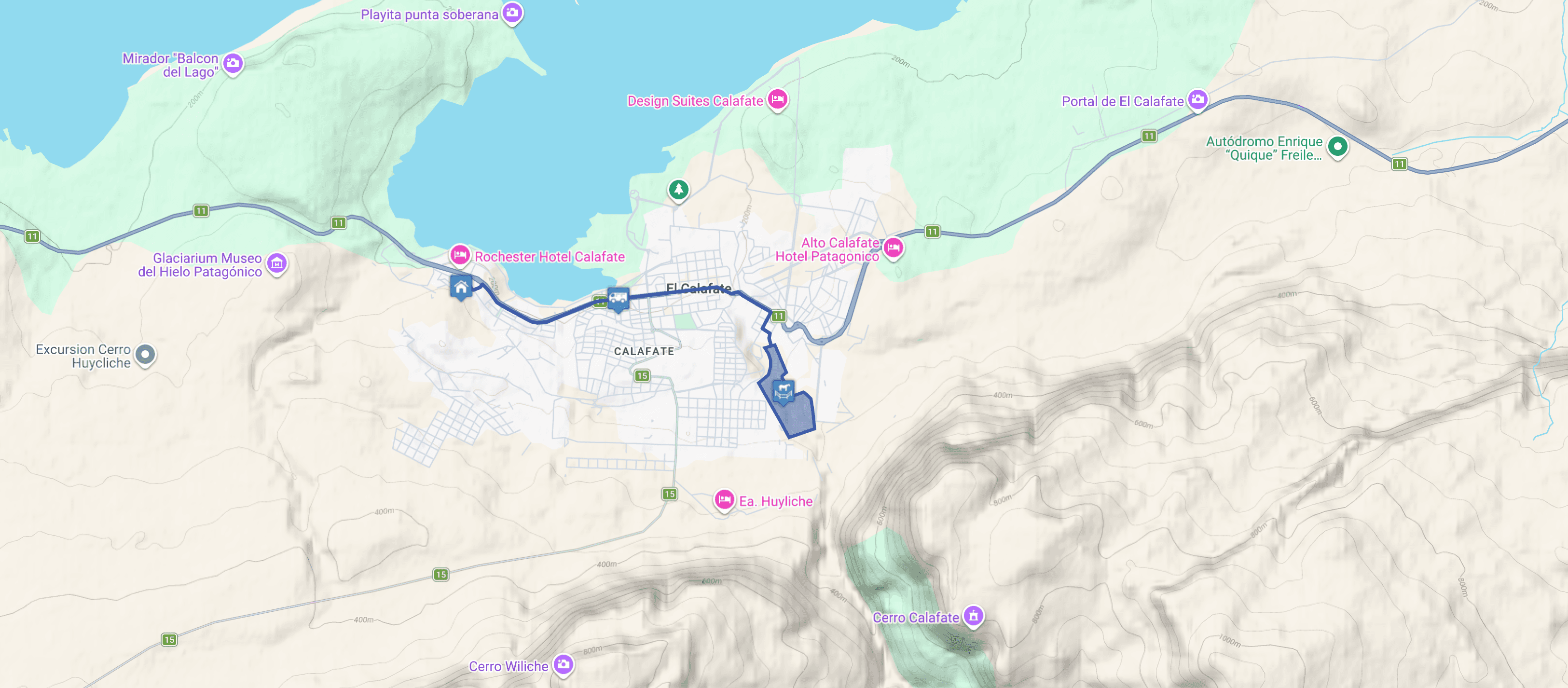 Map Estancia 25 de Mayo